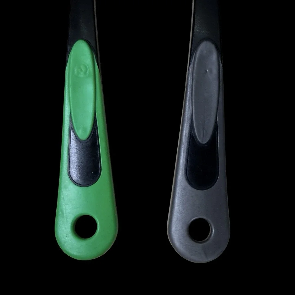 Tailor Made Serving Spoon and Slotted Spoon USA - Green and Gray - Lot‎ of 2